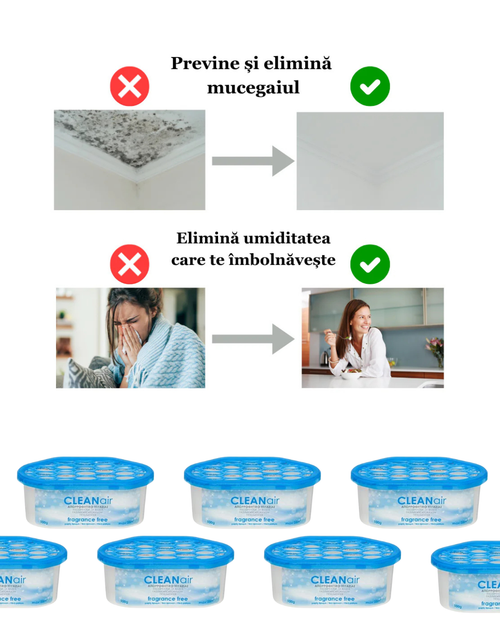 CleanAIR Box - Elimină Umiditatea în recipient sigilat!