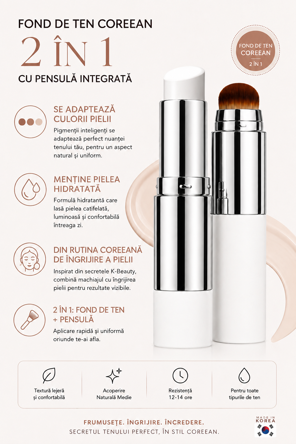 Fond de ten coreean Venti™ - se adaptează tenului tău!