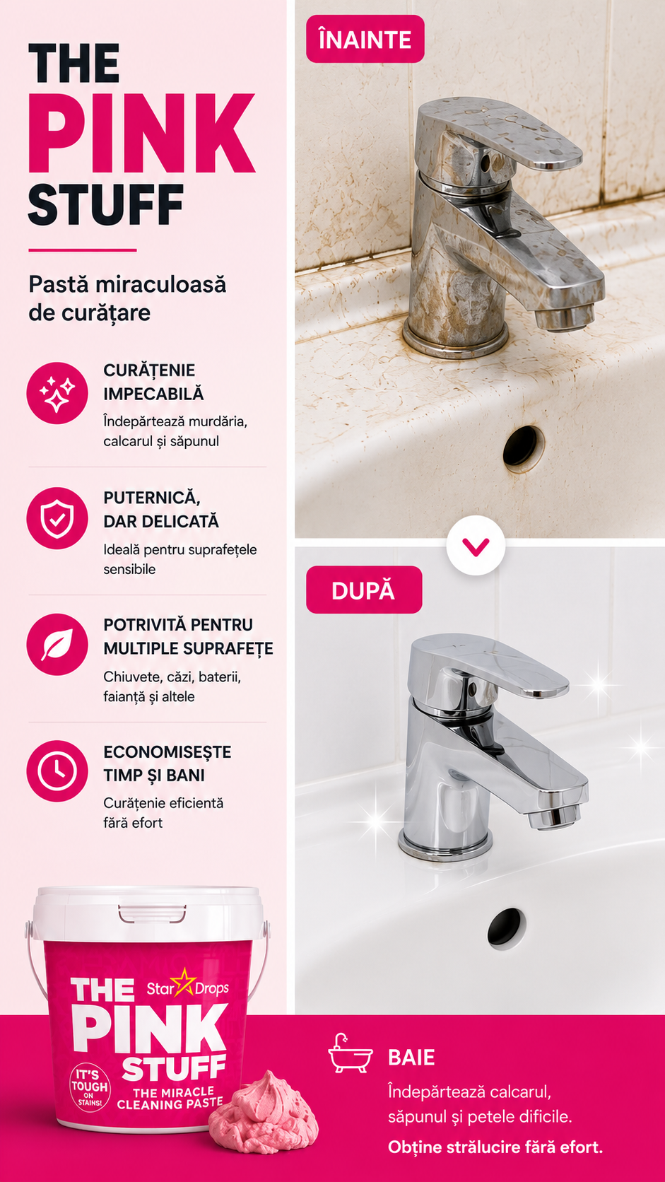 Pastă de Curățare - Secretul tău pentru o casă impecabilă, fără efort!